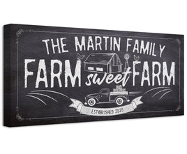 Personalized - Farm Sweet Farm - Canvas