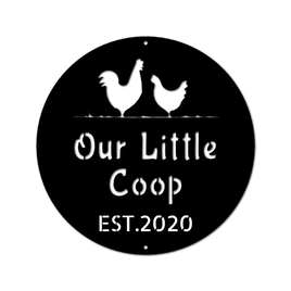 Farmer Chicken Coop Personalized Gifts - Custom Metal Sign