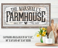 Personalized - Farmhouse - Canvas