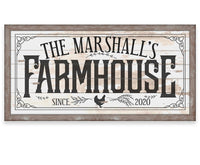 Personalized - Farmhouse - Canvas