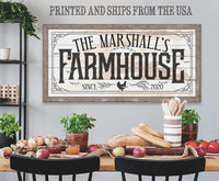 Personalized - Farmhouse - Canvas