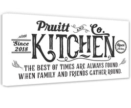 Personalized - Farmhouse Kitchen - Canvas