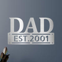 Father's Day Personalized Gifts - Custom Metal Sign