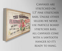 Personalized - Flamingo Lounge - Canvas