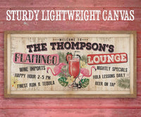 Personalized - Flamingo Lounge - Canvas