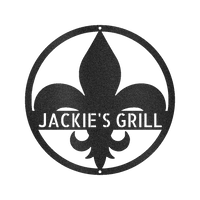 Fleur De Lis Personalized Gifts - Custom Metal Sign