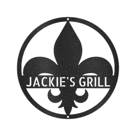 Fleur De Lis Personalized Gifts - Custom Metal Sign