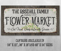 Personalized - Flower Market - Canvas