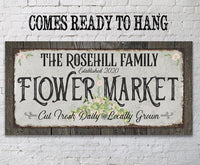 Personalized - Flower Market - Canvas