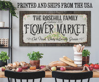 Personalized - Flower Market - Canvas