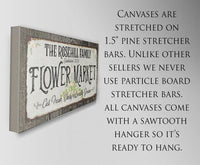 Personalized - Flower Market - Canvas
