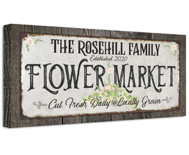 Personalized - Flower Market - Canvas