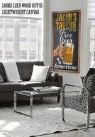 Personalized - Free Beer Tomorrow - Canvas