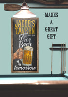 Personalized - Free Beer Tomorrow - Canvas