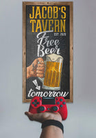 Personalized - Free Beer Tomorrow - Canvas
