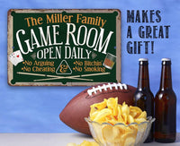Personalized - Game Room - Metal Sign