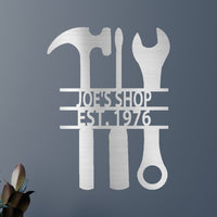 Garage Sign - Custom Metal Sign, Mechanic Gift, Christmas Gift