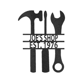 Garage Sign - Custom Metal Sign, Mechanic Gift, Christmas Gift