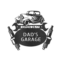 Garage Sign - Custom Metal Sign, Gift For Him, Christmas Gifts For Dad