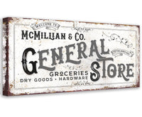 Personalized - General Store - Canvas