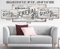 Personalized - General Store - Canvas