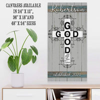 Personalized - God Is Good - Canvas