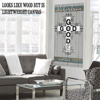 Personalized - God Is Good - Canvas