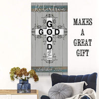 Personalized - God Is Good - Canvas