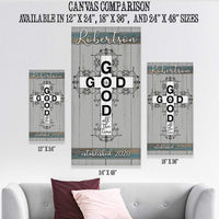 Personalized - God Is Good - Canvas