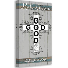 Personalized - God Is Good - Canvas