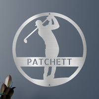 Golfer Personalized Gifts - Custom Metal Sign