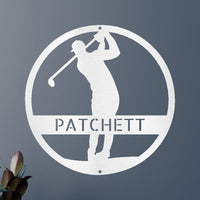 Golfer Personalized Gifts - Custom Metal Sign