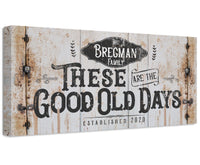 Personalized - Good Old Days - Canvas