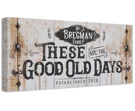 Personalized - Good Old Days - Canvas