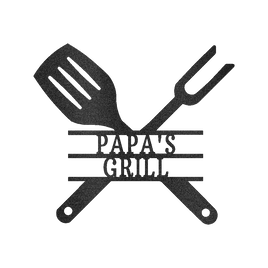Grilling Utensils Personalized Gifts - Custom Metal Sign