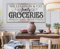 Personalized - Groceries - Canvas