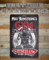 Personalized - Gym - Metal Sign