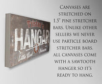 Personalized - Hangar Airplane - Canvas