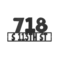 Home Address Personalized Gifts - Custom Metal Sign