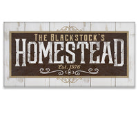 Personalized - Homestead - Canvas