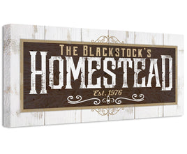 Personalized - Homestead - Canvas