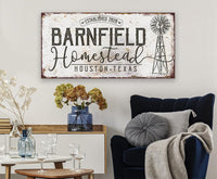 Personalized - Homestead Windmill - Canvas