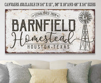 Personalized - Homestead Windmill - Canvas