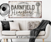 Personalized - Homestead Windmill - Canvas