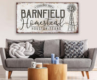 Personalized - Homestead Windmill - Canvas