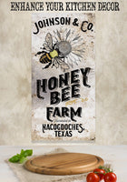 Personalized - Honey Bee Farm - Canvas