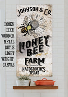 Personalized - Honey Bee Farm - Canvas