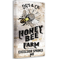 Personalized - Honey Bee Farm - Canvas