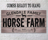 Personalized - Horse Farm - Canvas