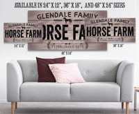 Personalized - Horse Farm - Canvas